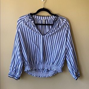 Forever 21 Striped Cotton Blouse